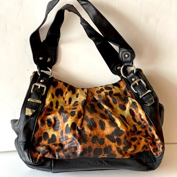 Apt. 9 Women's Leopard Animal Print Handbag Purse Shoulder Bag - Picture 3 of 7
